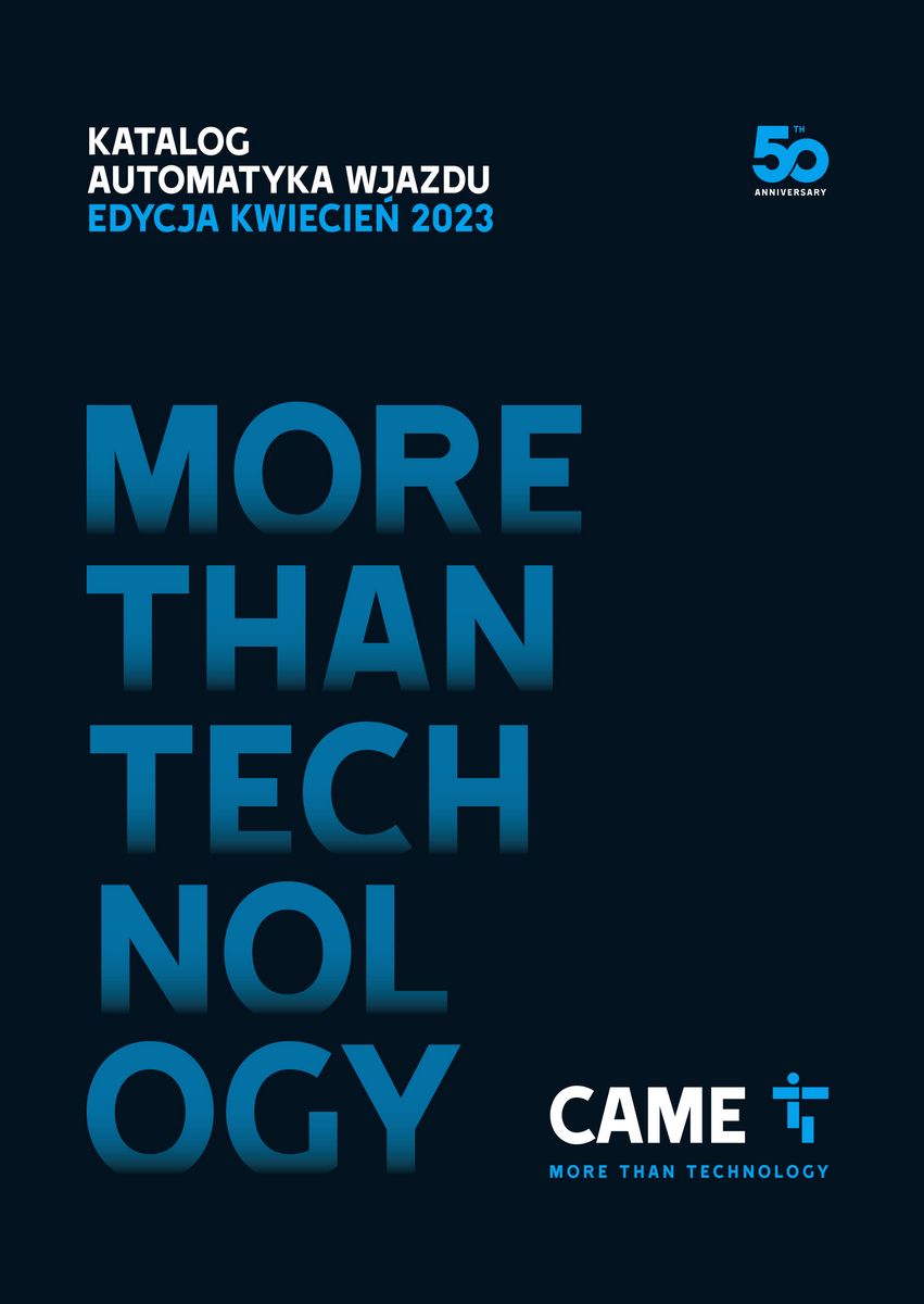 CAME katalog automatyka wjazdu 2023
