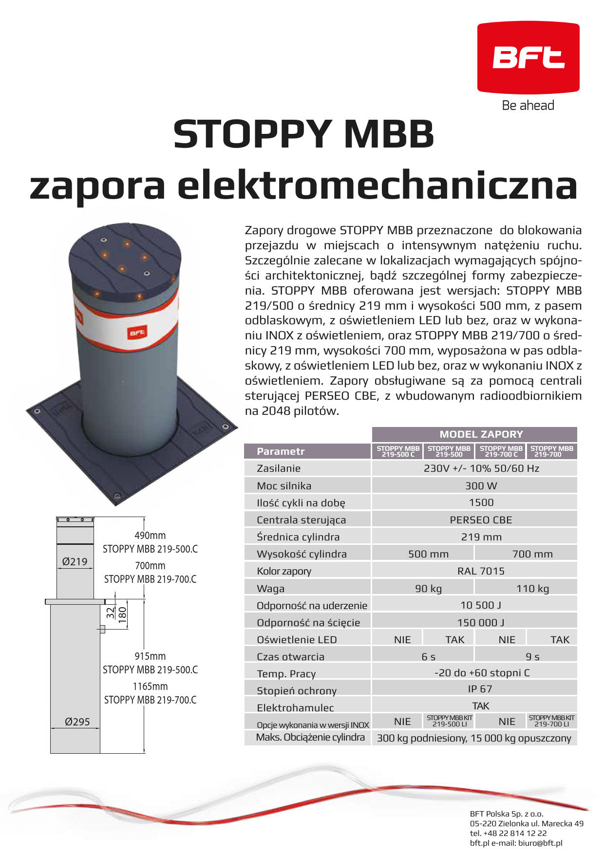 STOPPY MBB karta katalogowa